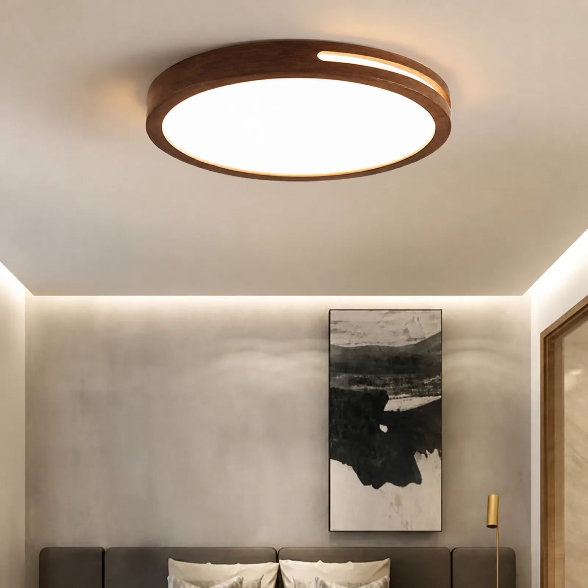 Double-Rim Side-Window Ceiling Light