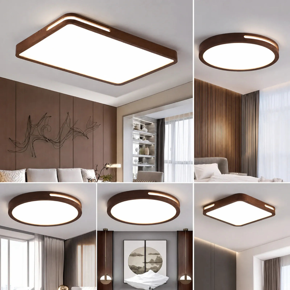Double-Rim Side-Window Ceiling Light