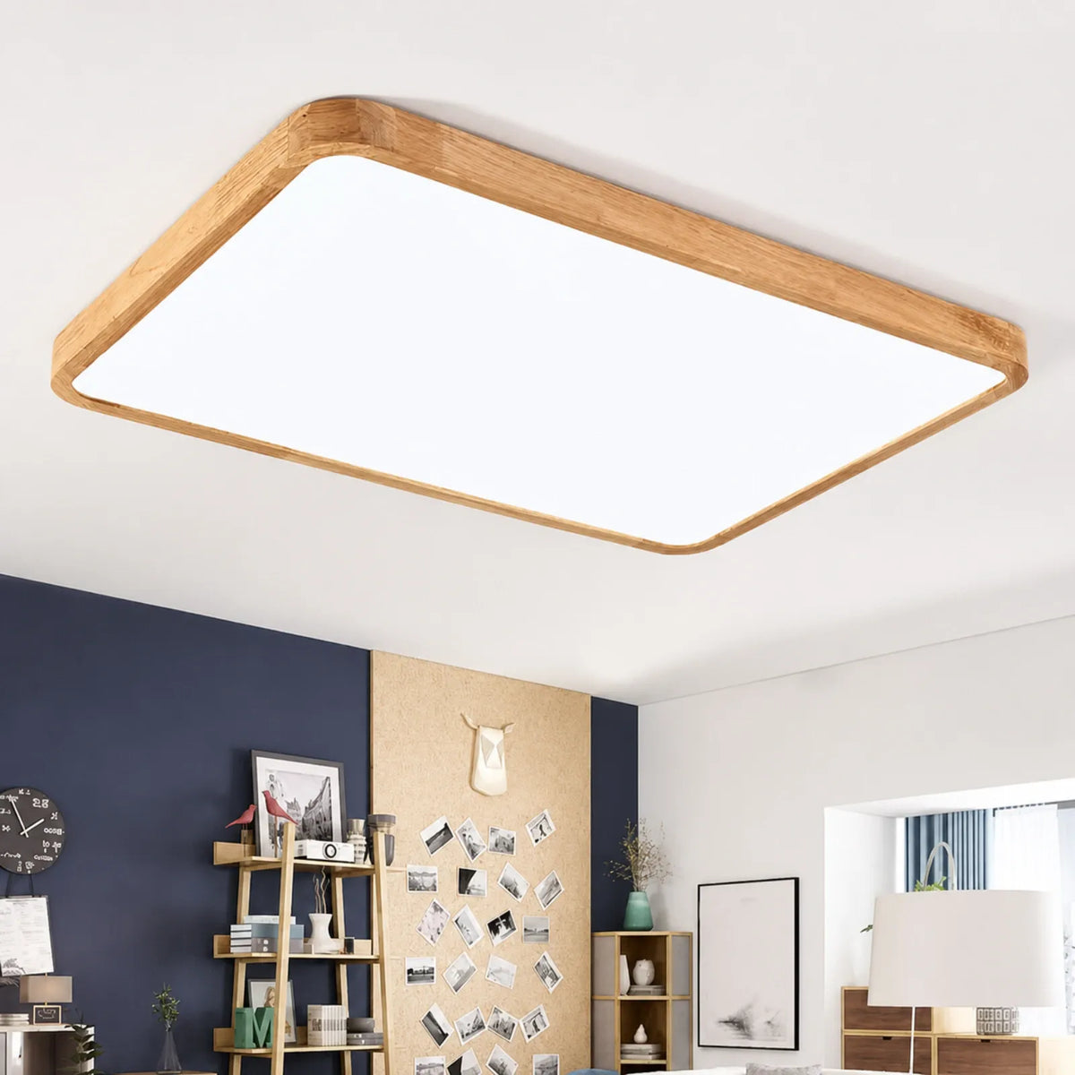 Ultra-Slim Segmented-Rim Ceiling Light