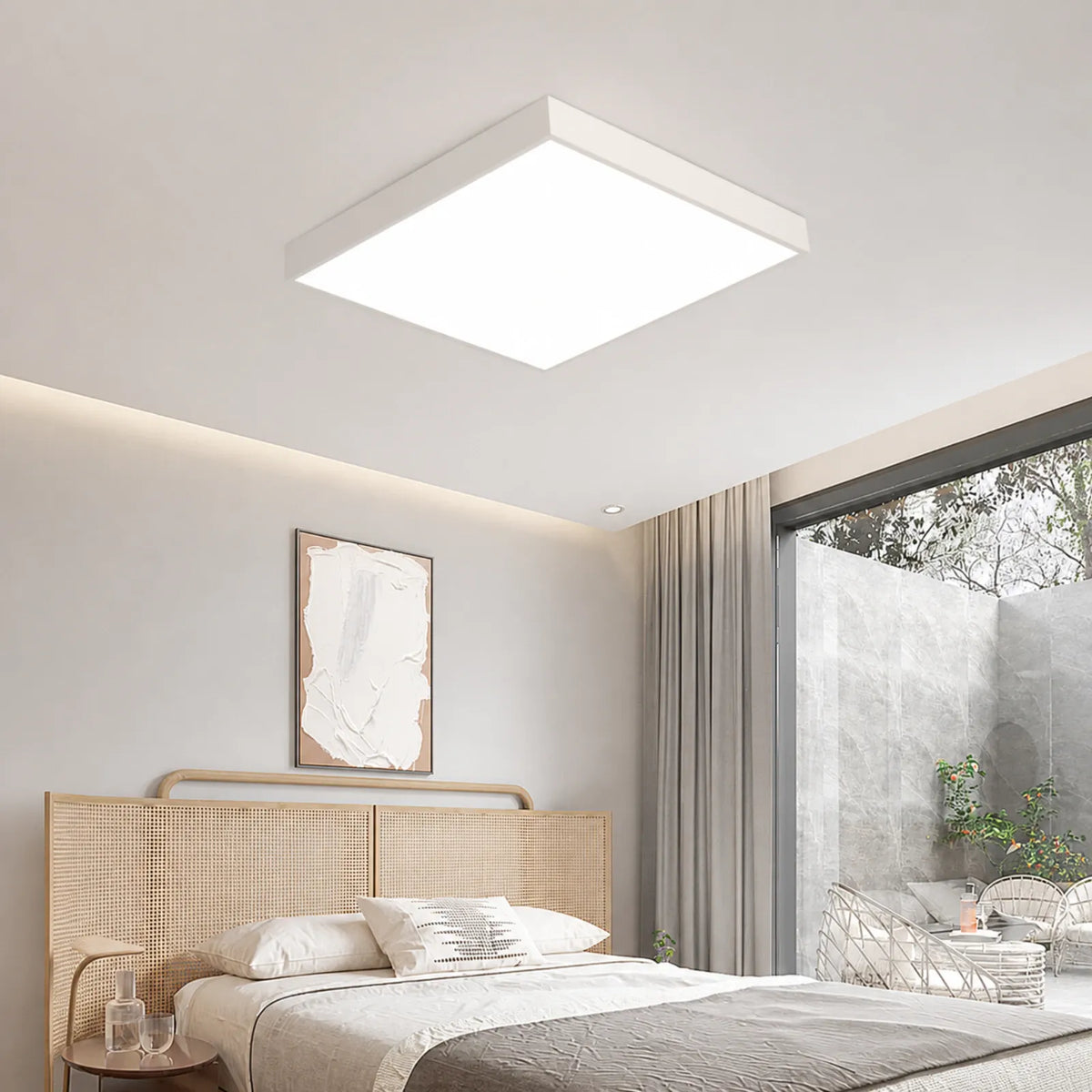 Flat-Edge Panel Ceiling Light