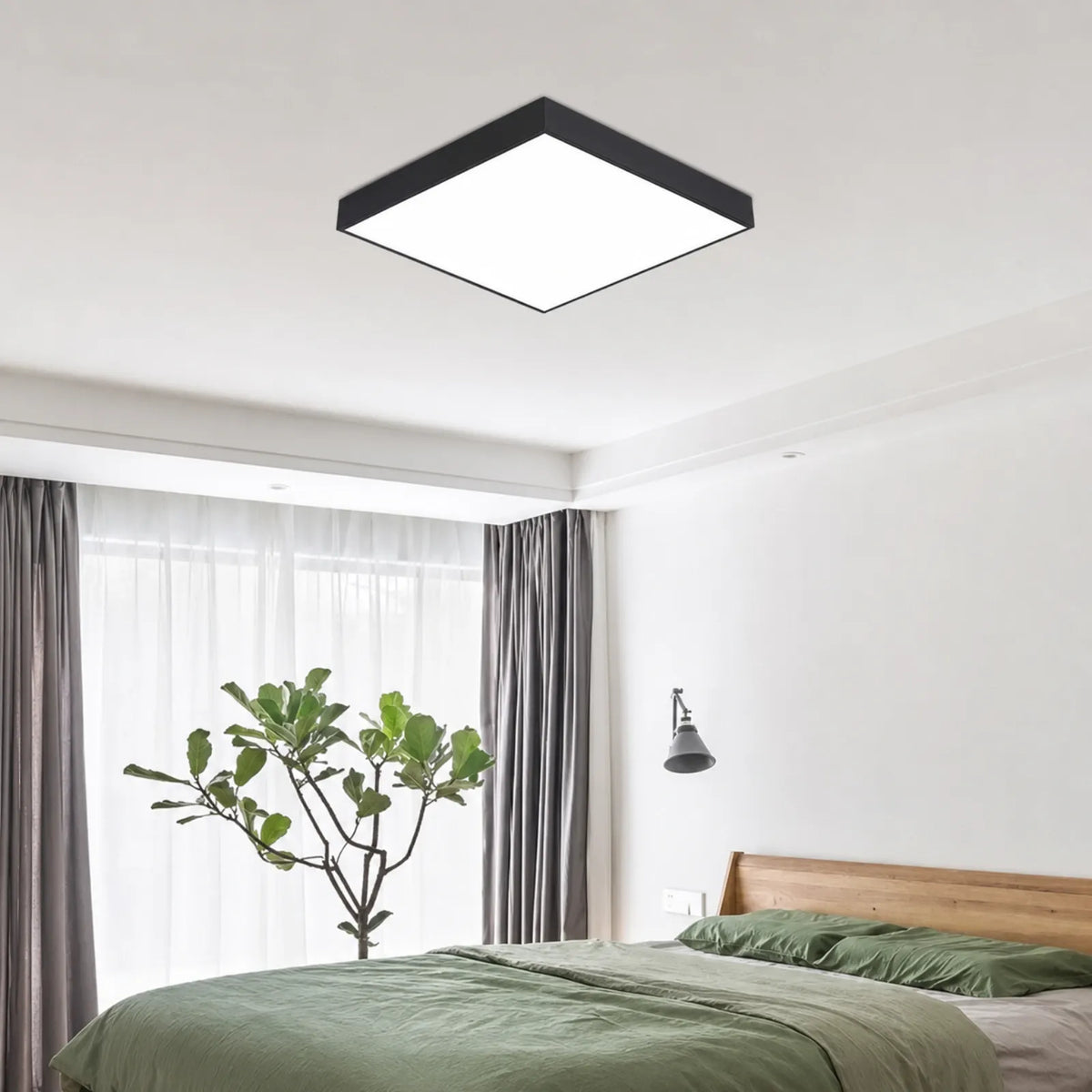 Crisp-Edge Panel Ceiling Light