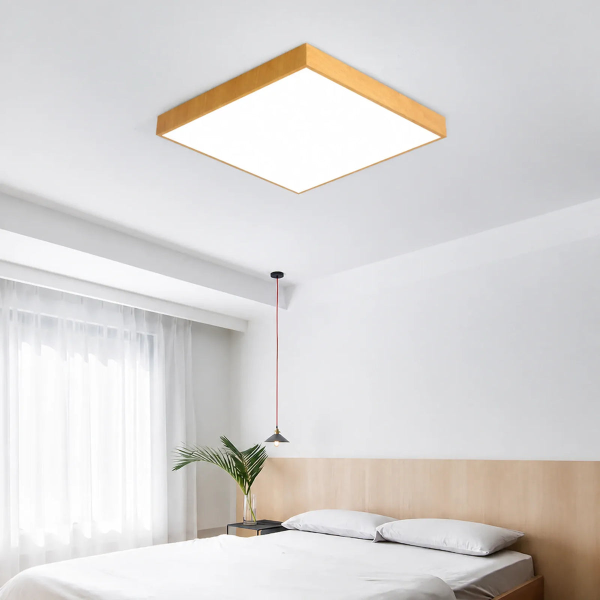 Broad-Grain Frame Ceiling Light