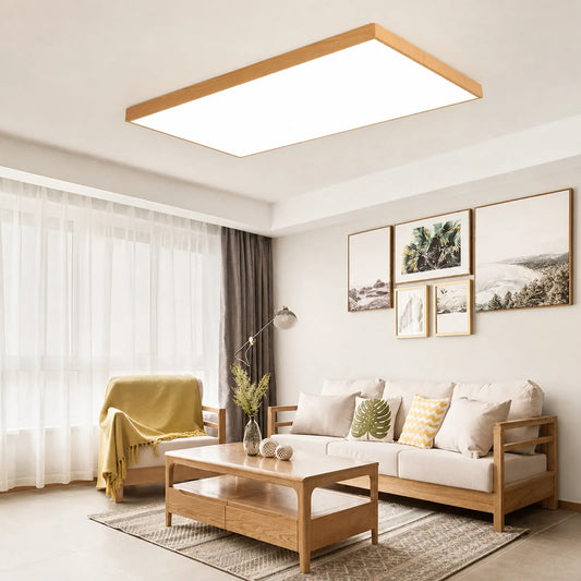 Broad-Grain Frame Ceiling Light