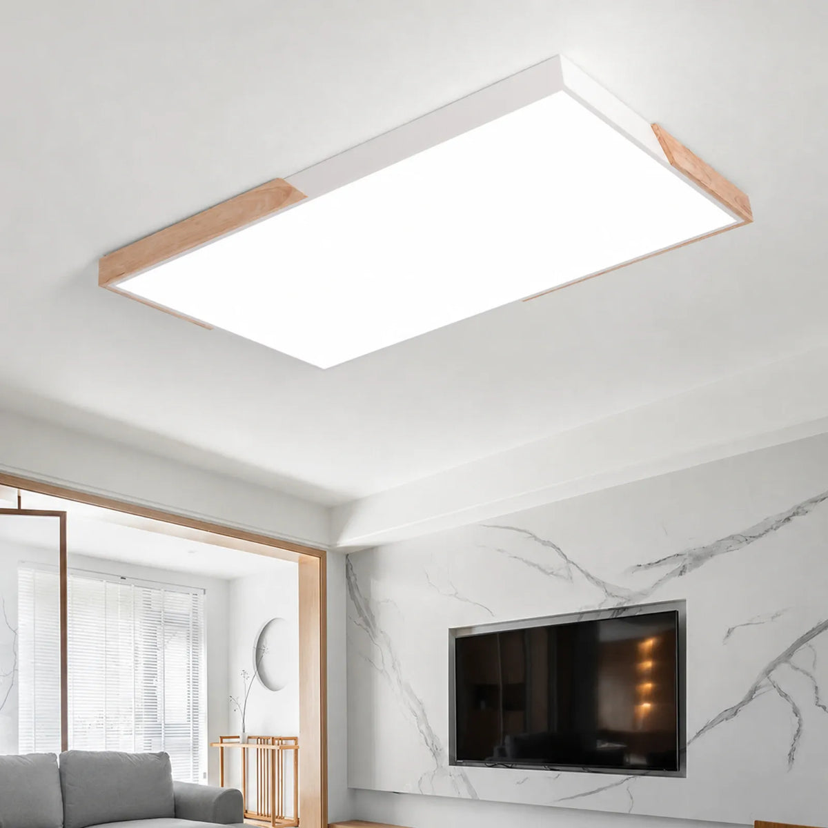 Diagonal Corner Panel Ceiling Light