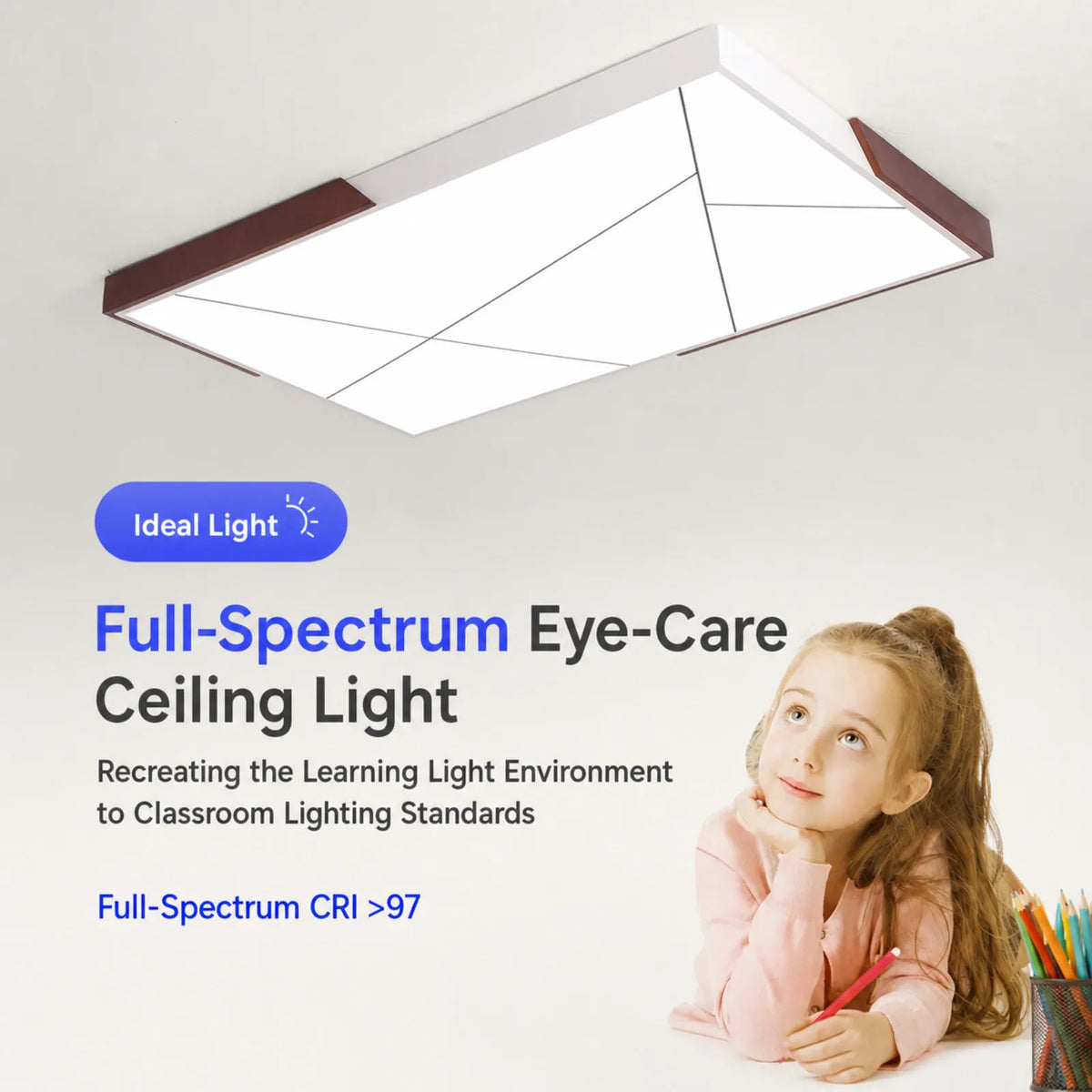 Three-Section Diagonal Corner-Accent Ceiling Light