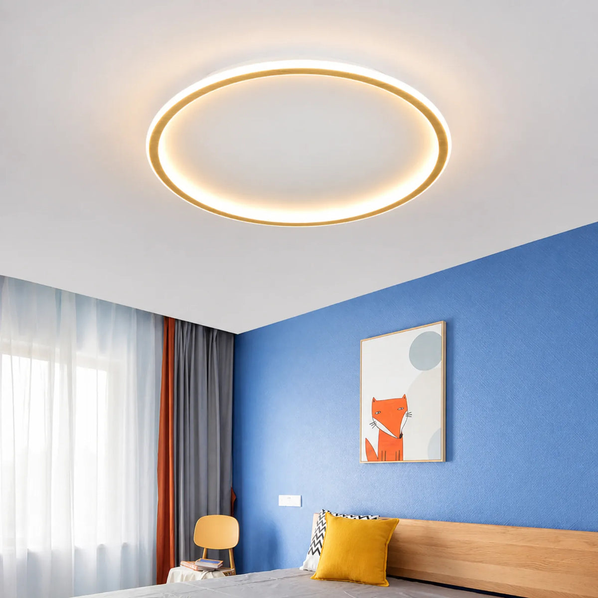 Double-Ring Halo Ceiling Light