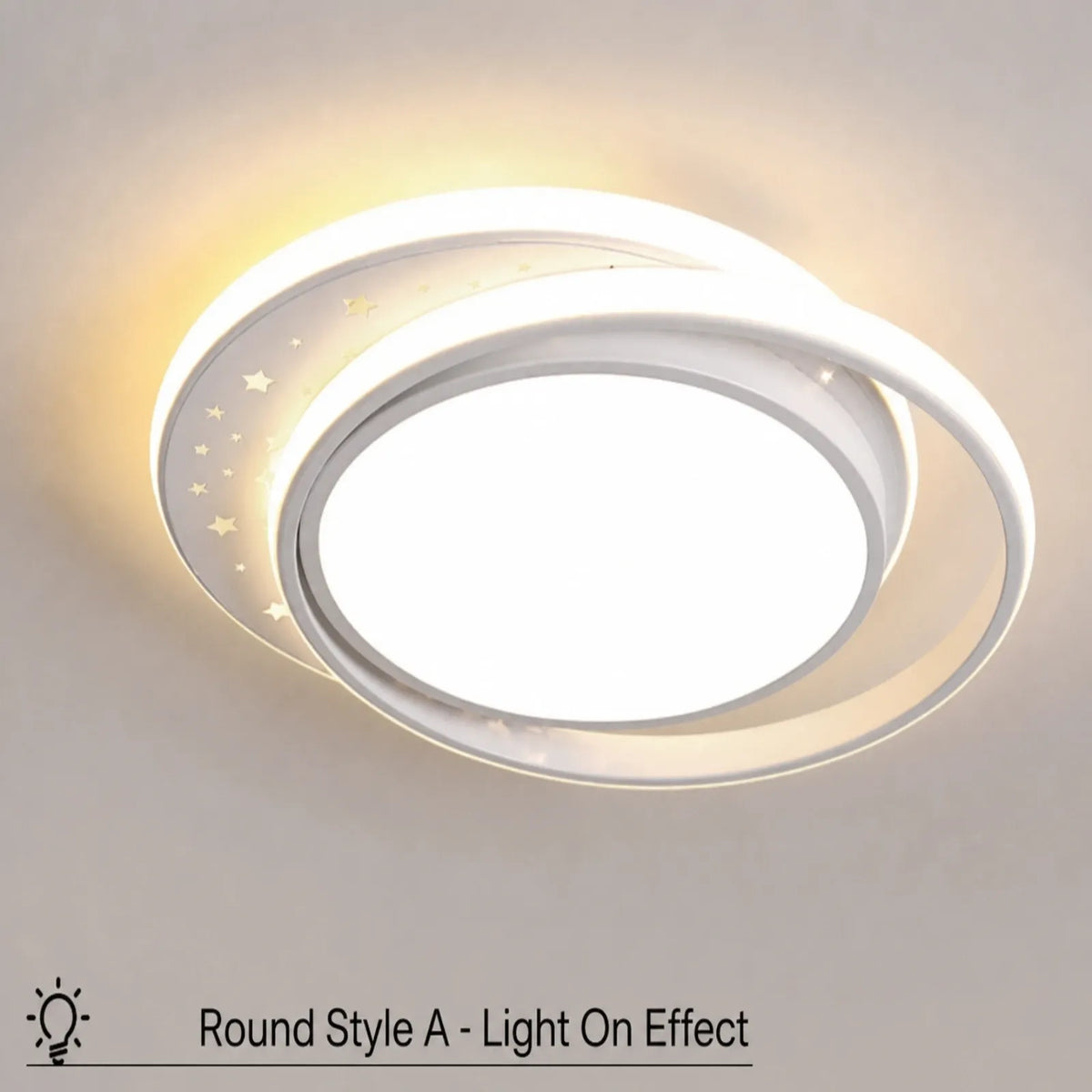 Starlight-Panel Nested-Frame Ceiling Light