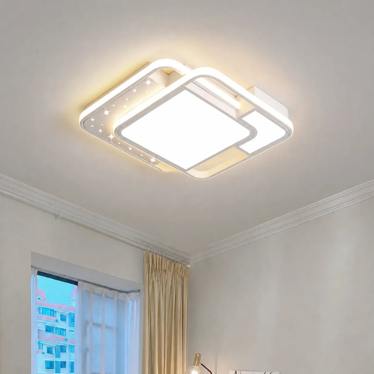 Starlight-Panel Nested-Frame Ceiling Light