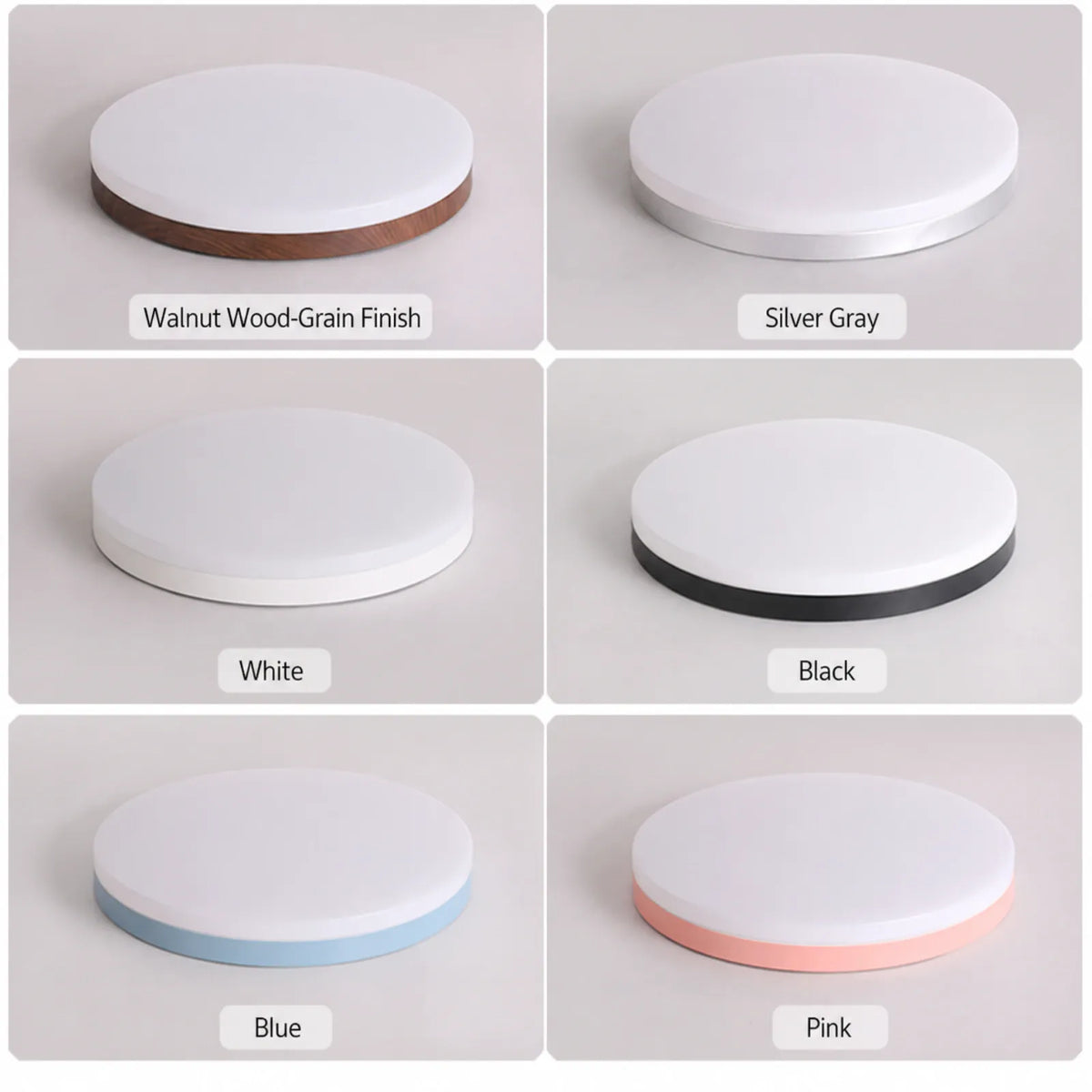 Minimal Flat-Disc Flush Ceiling Light