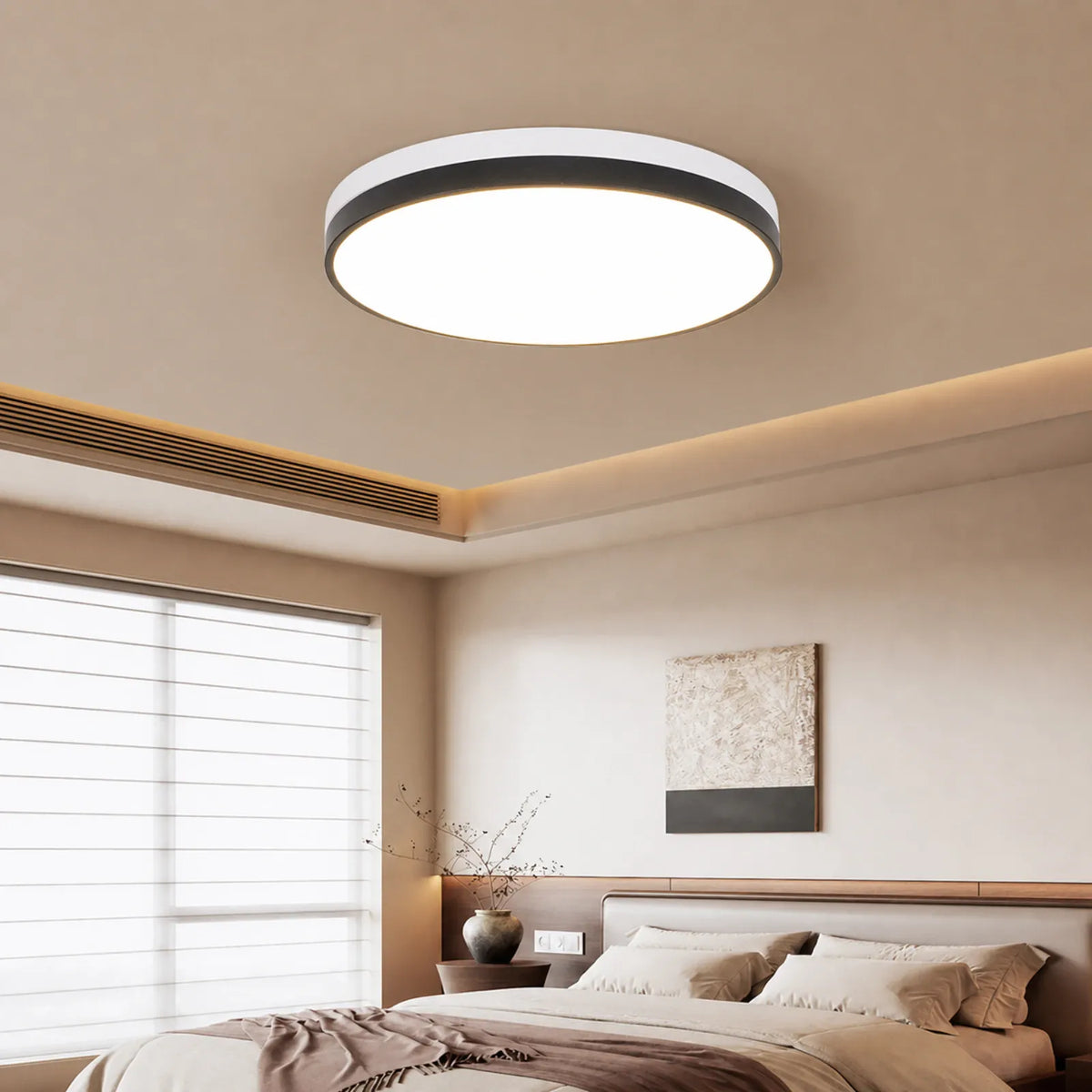 Two-Tier Rim Disc Ceiling Light