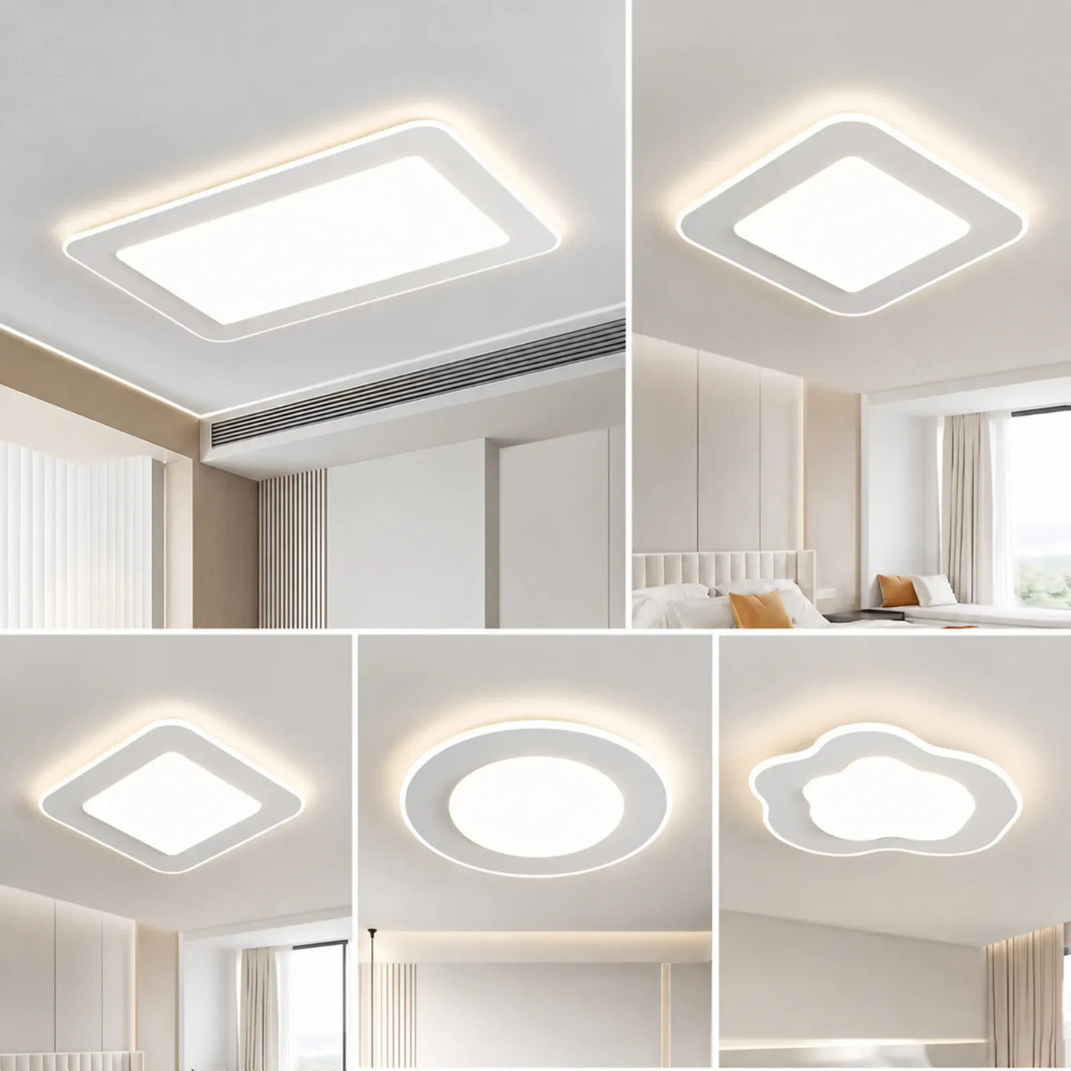 Halo-Framed Diffuser Ceiling Light