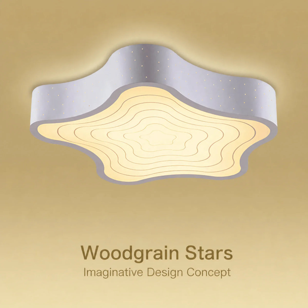 Star-Pierced Contour-Layer Ceiling Light