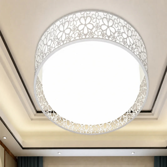 Lattice Floral Halo Ceiling Light