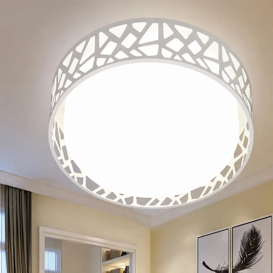 Openwork Mosaic-Rim Ceiling Light
