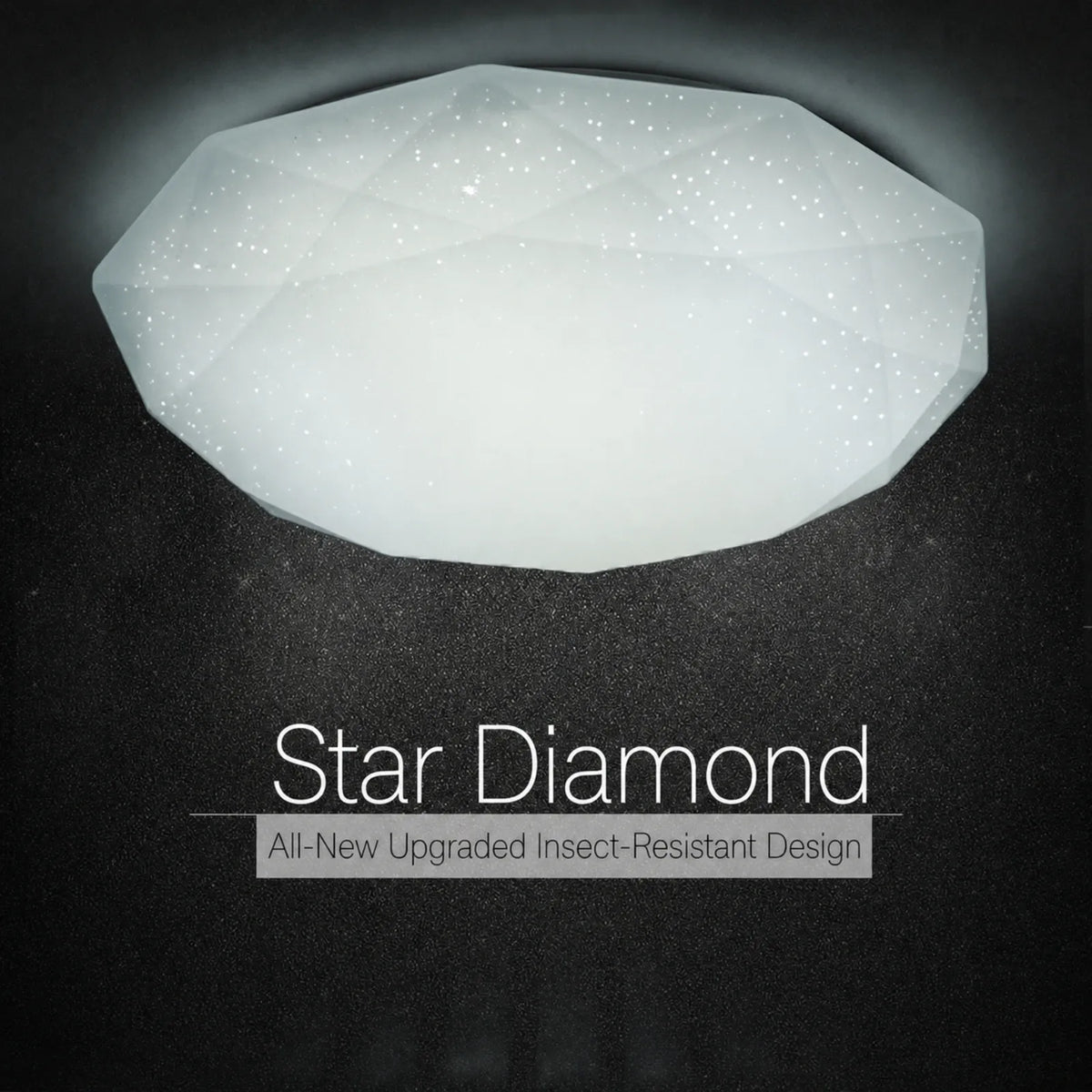 Faceted Starlight Polygon Ceiling Light