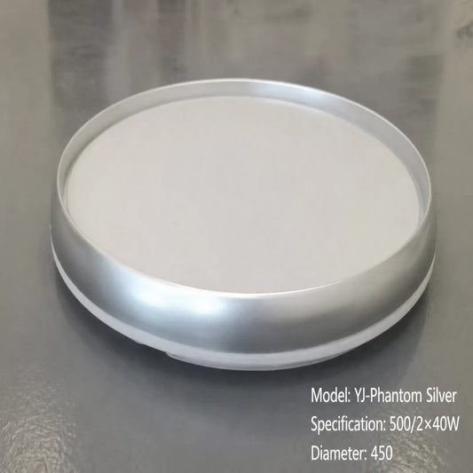 Beveled-Sidewall Round Ceiling Light
