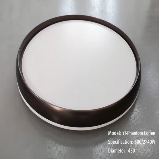Curved Band-Rim Disc Ceiling Light