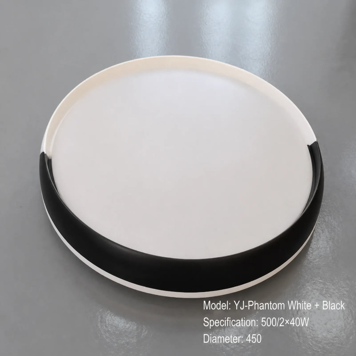 Partial-Wrap Rim Round Ceiling Light