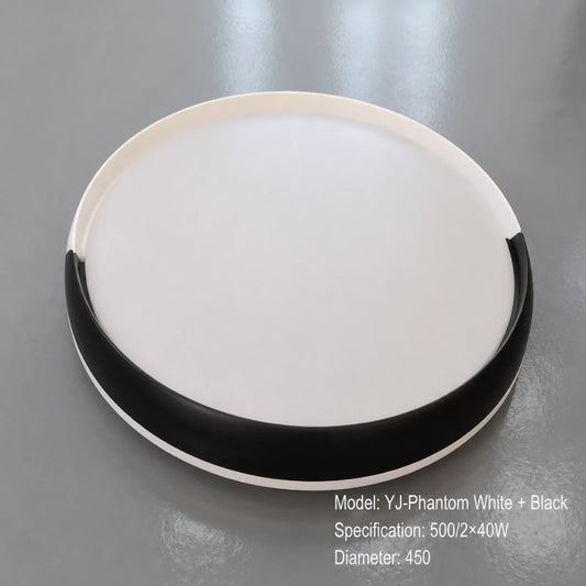Partial-Wrap Rim Round Ceiling Light
