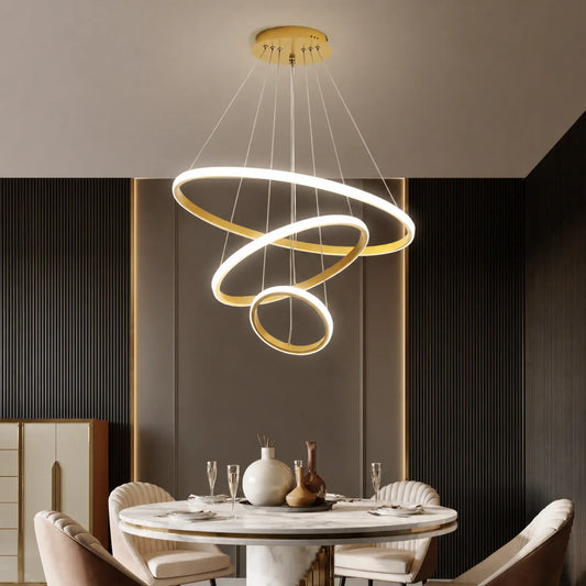 Triple-Oval Pendant Light