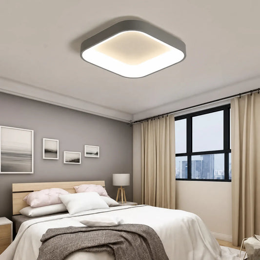 Floating-Center Rounded-Square Ceiling Light