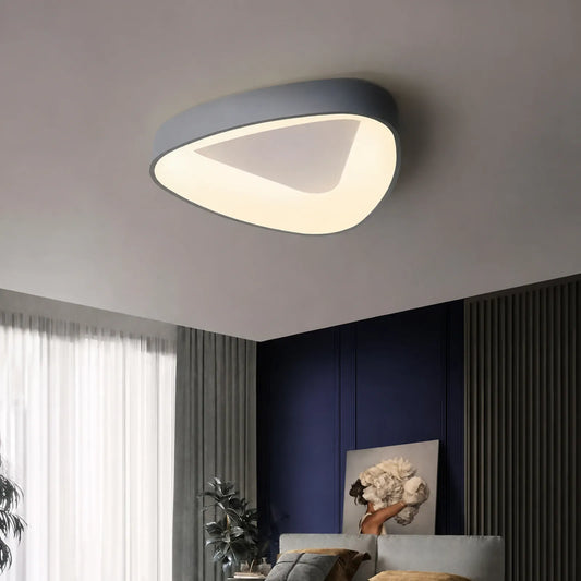 Asymmetric Inset Oval Ceiling Light