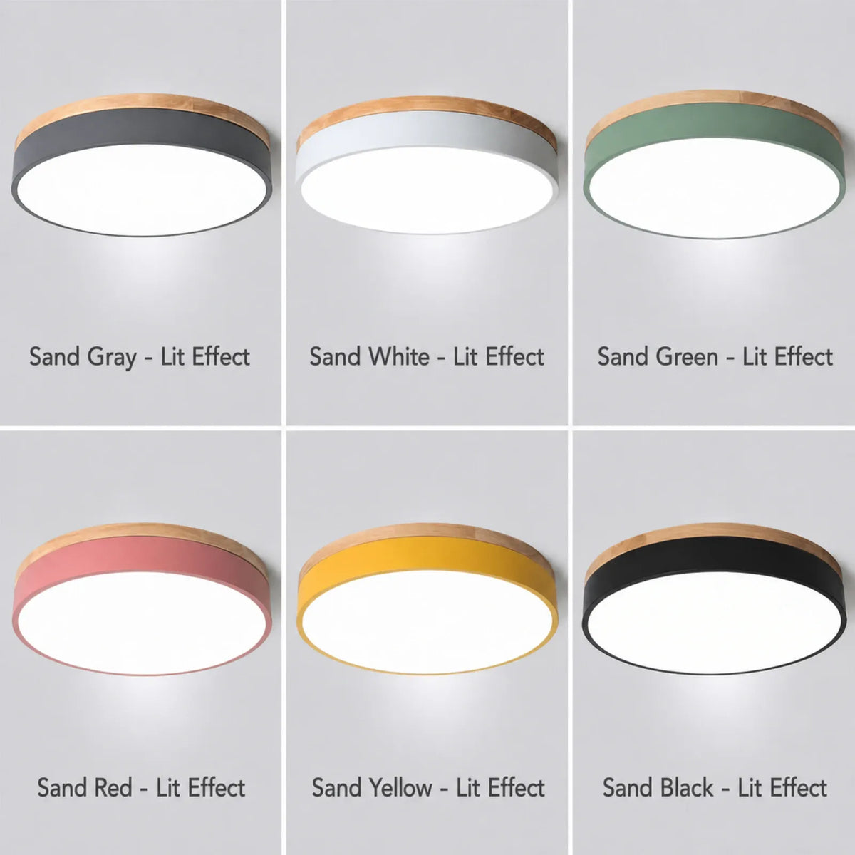 Pattern-Capped Disc Ceiling Light