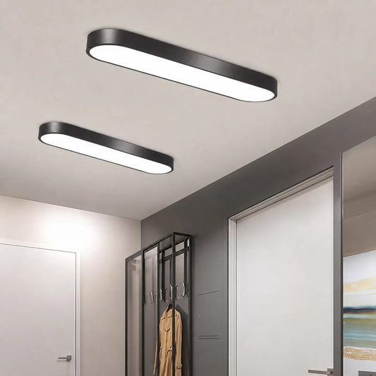 Rounded-Rectangle Panel Ceiling Light