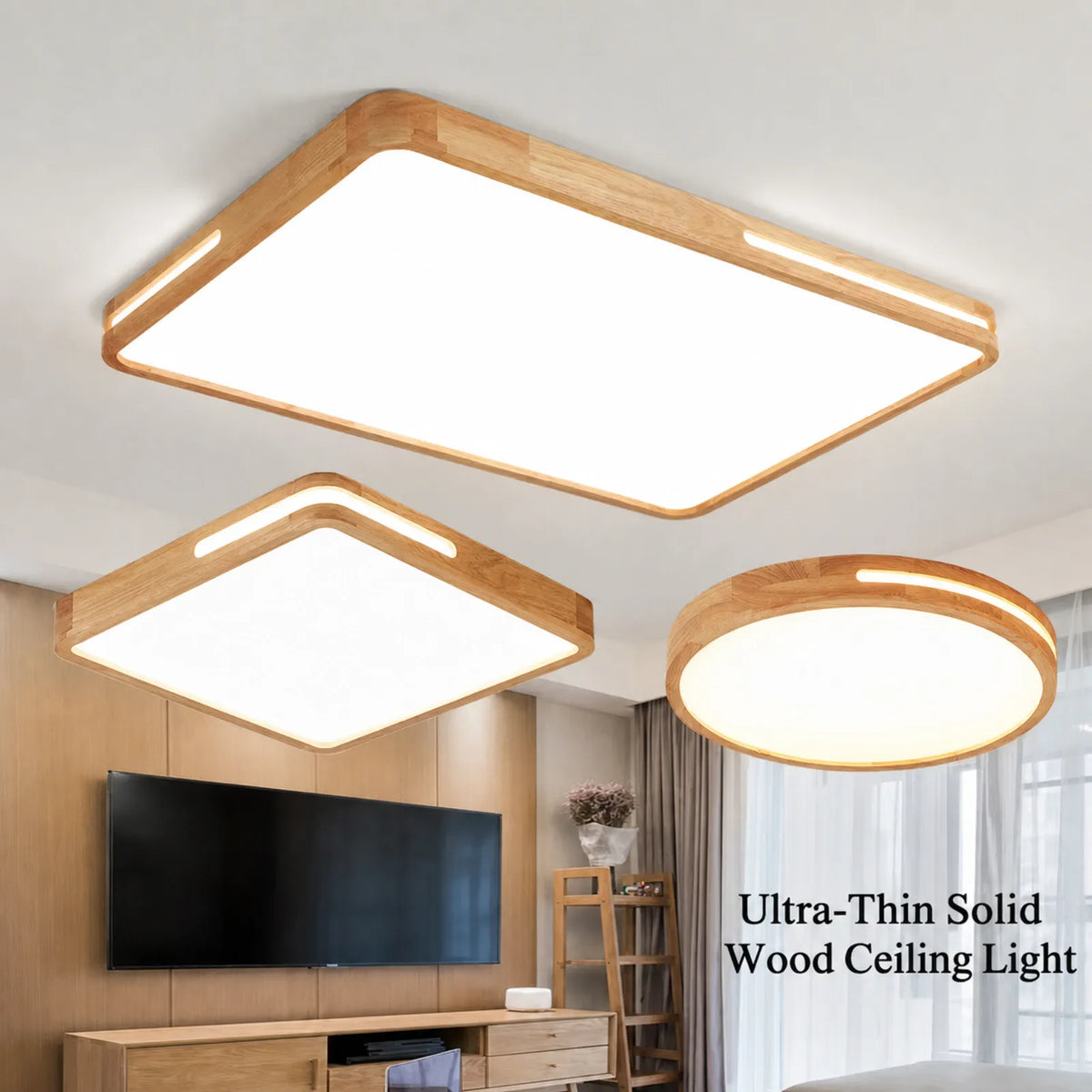 Geometric Framed Ceiling Light