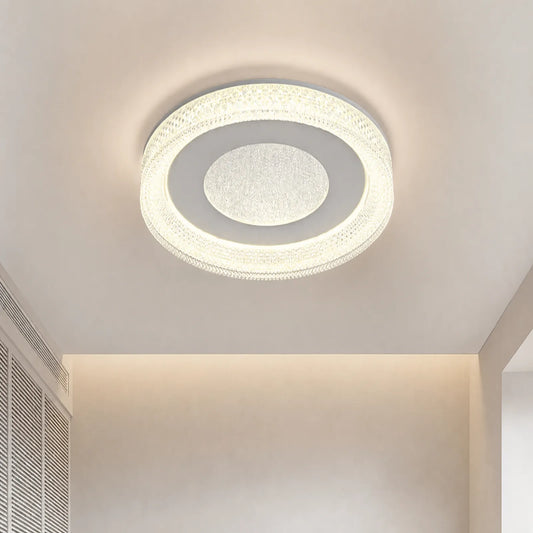 Textured Oval Halo Ceiling Light