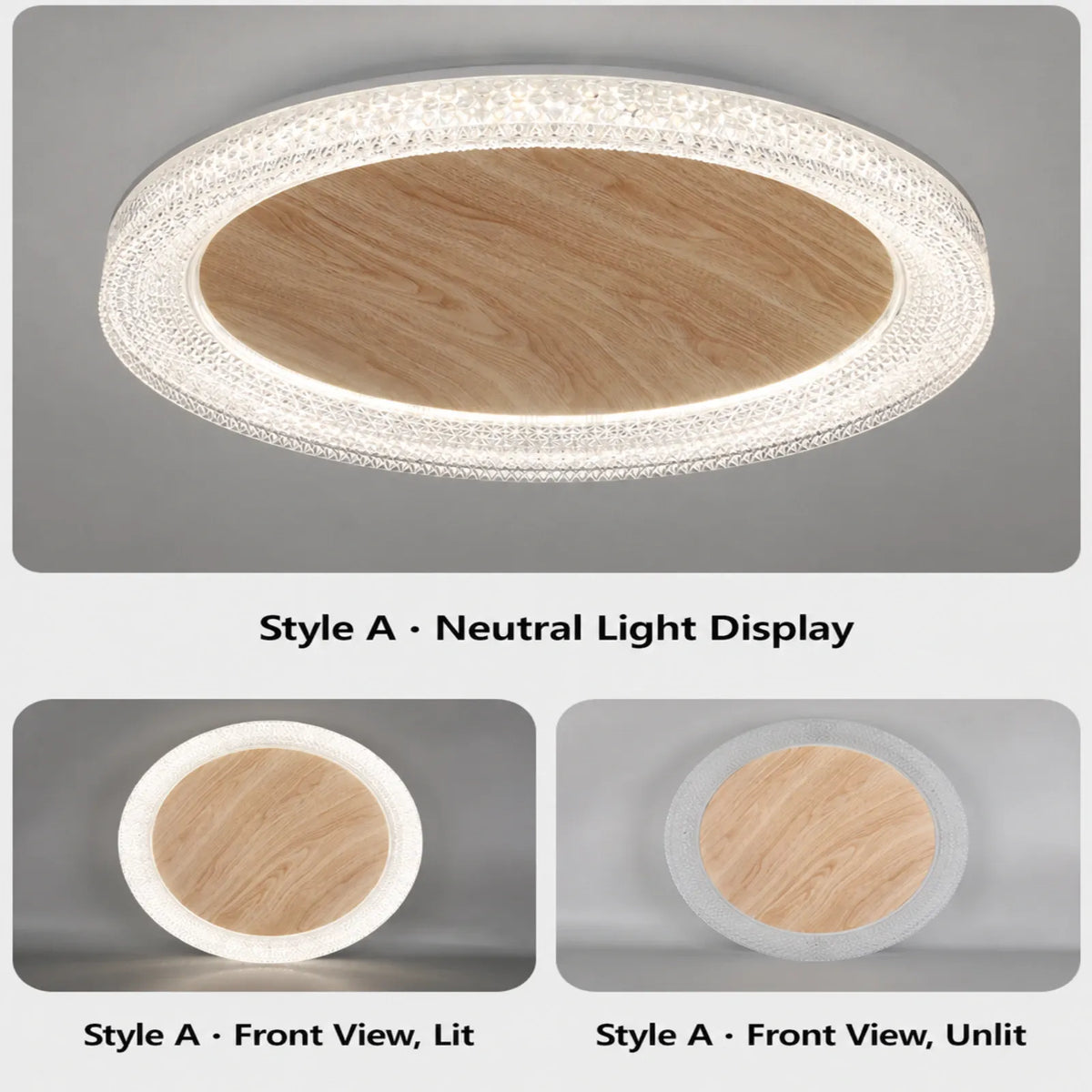 Textured Halo Center Ceiling Light