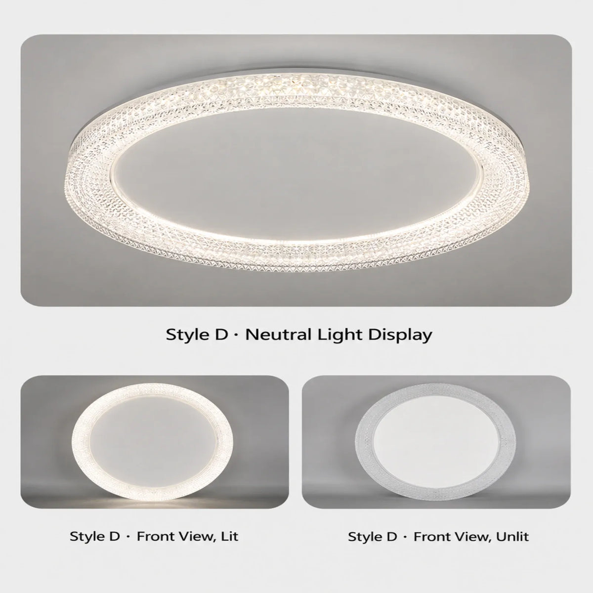 Textured Halo Ceiling Light