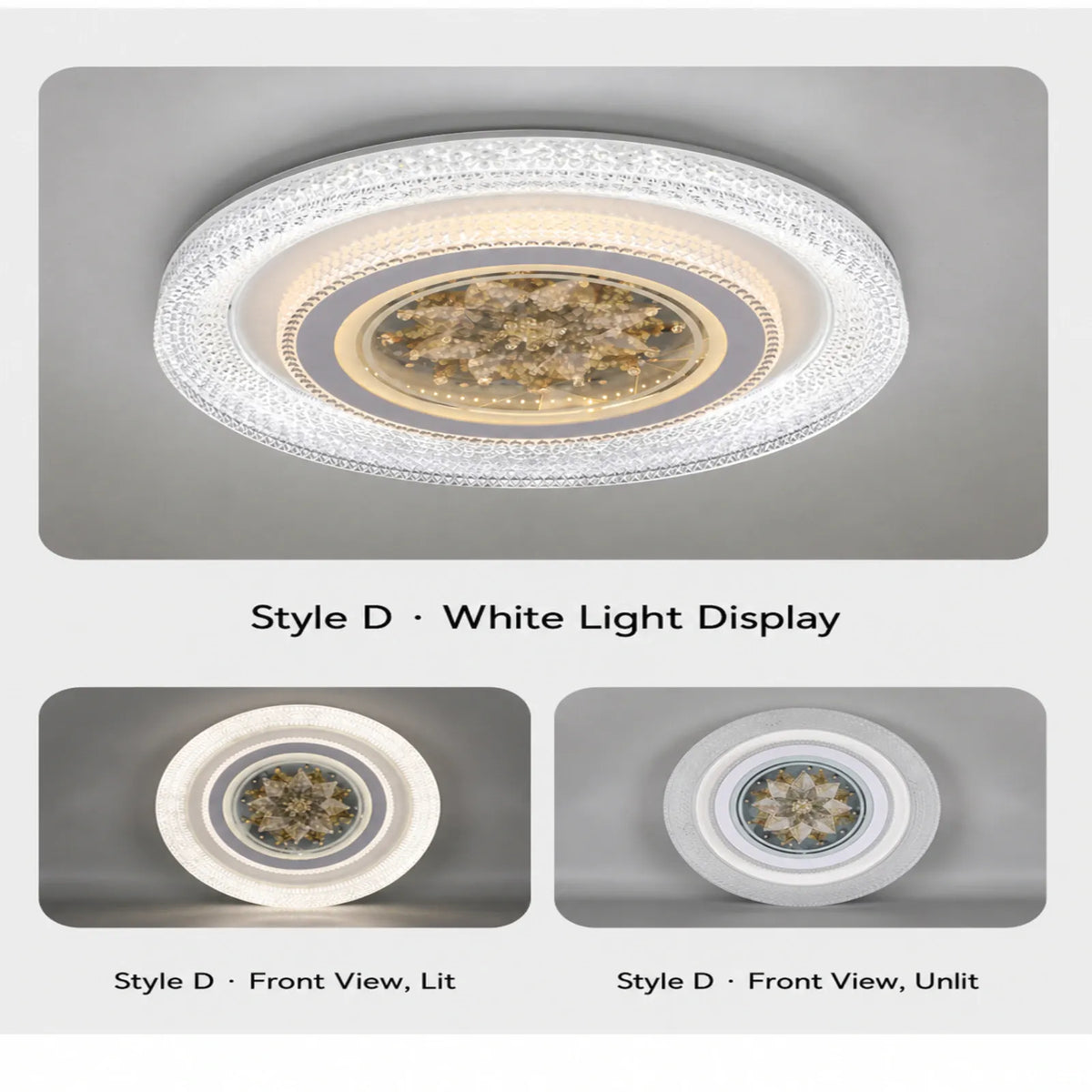 Starburst Medallion Halo Ceiling Light