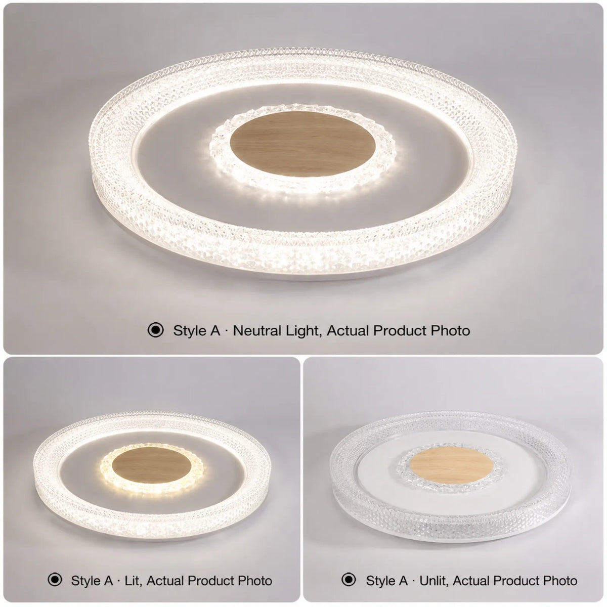Patterned Center Halo Ceiling Light