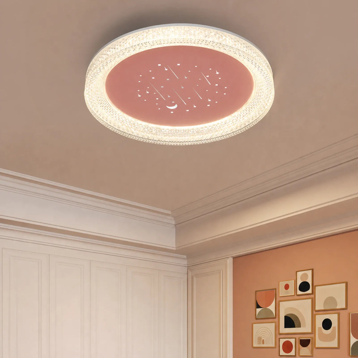 Patterned Cloud-Center Ceiling Light