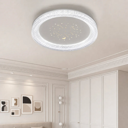 Celestial Patterned Halo Ceiling Light