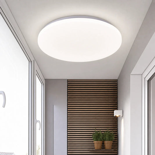Minimal Round Flush-Mount Ceiling Light