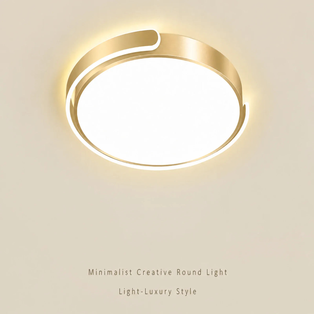 Offset Wraparound Ring Ceiling Light