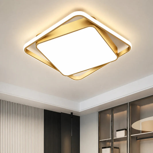 Double-Frame Square Ceiling Light