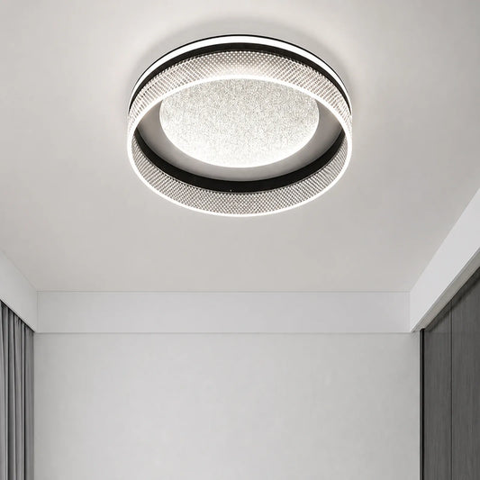 Prismatic-Fringe Round Ceiling Light