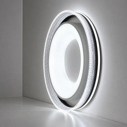 Prismatic Edge Halo Ceiling Light