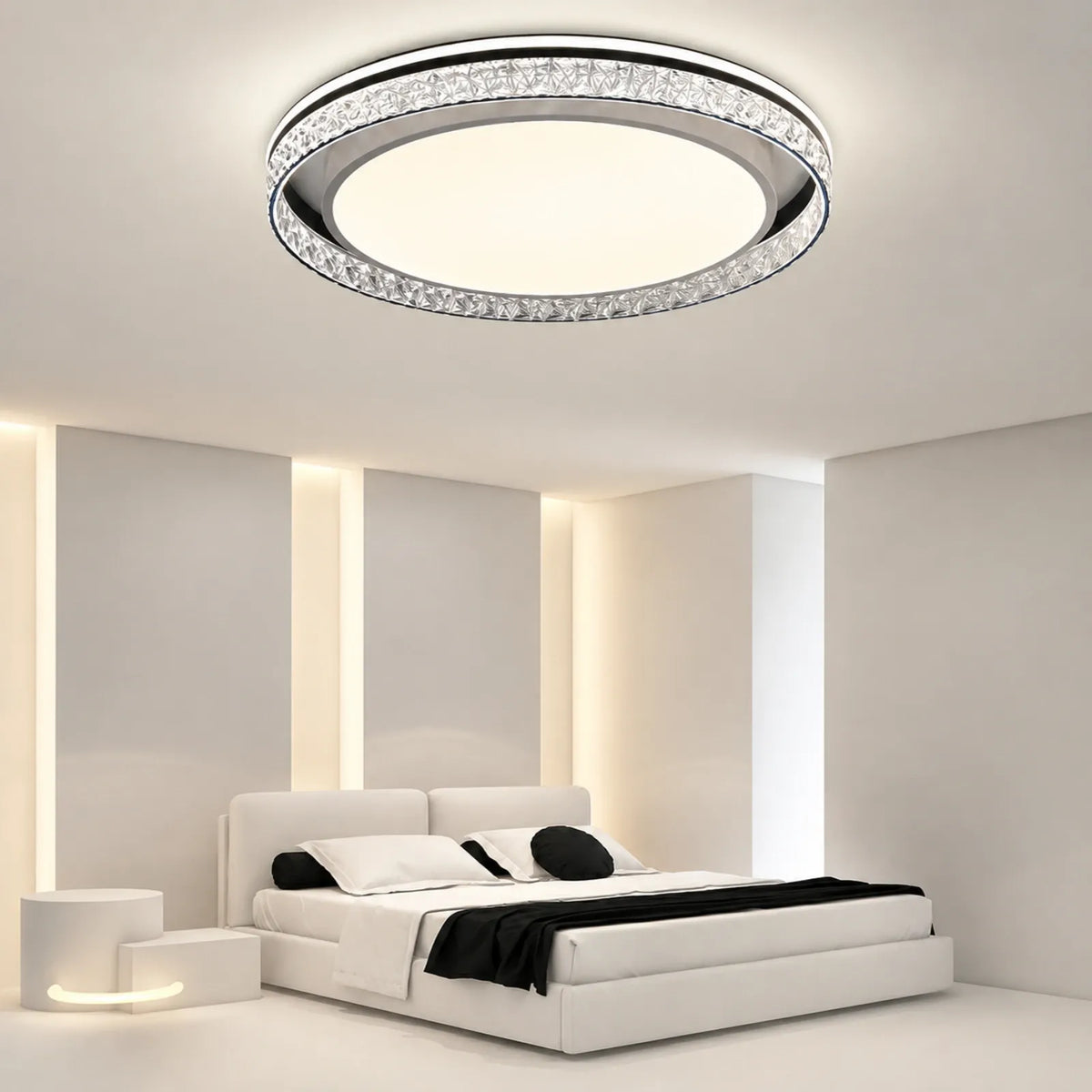 Geometric Pattern Halo Ceiling Light
