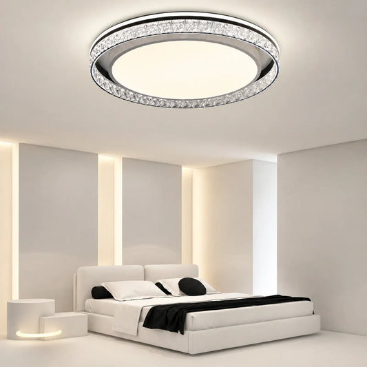 Geometric Pattern Halo Ceiling Light