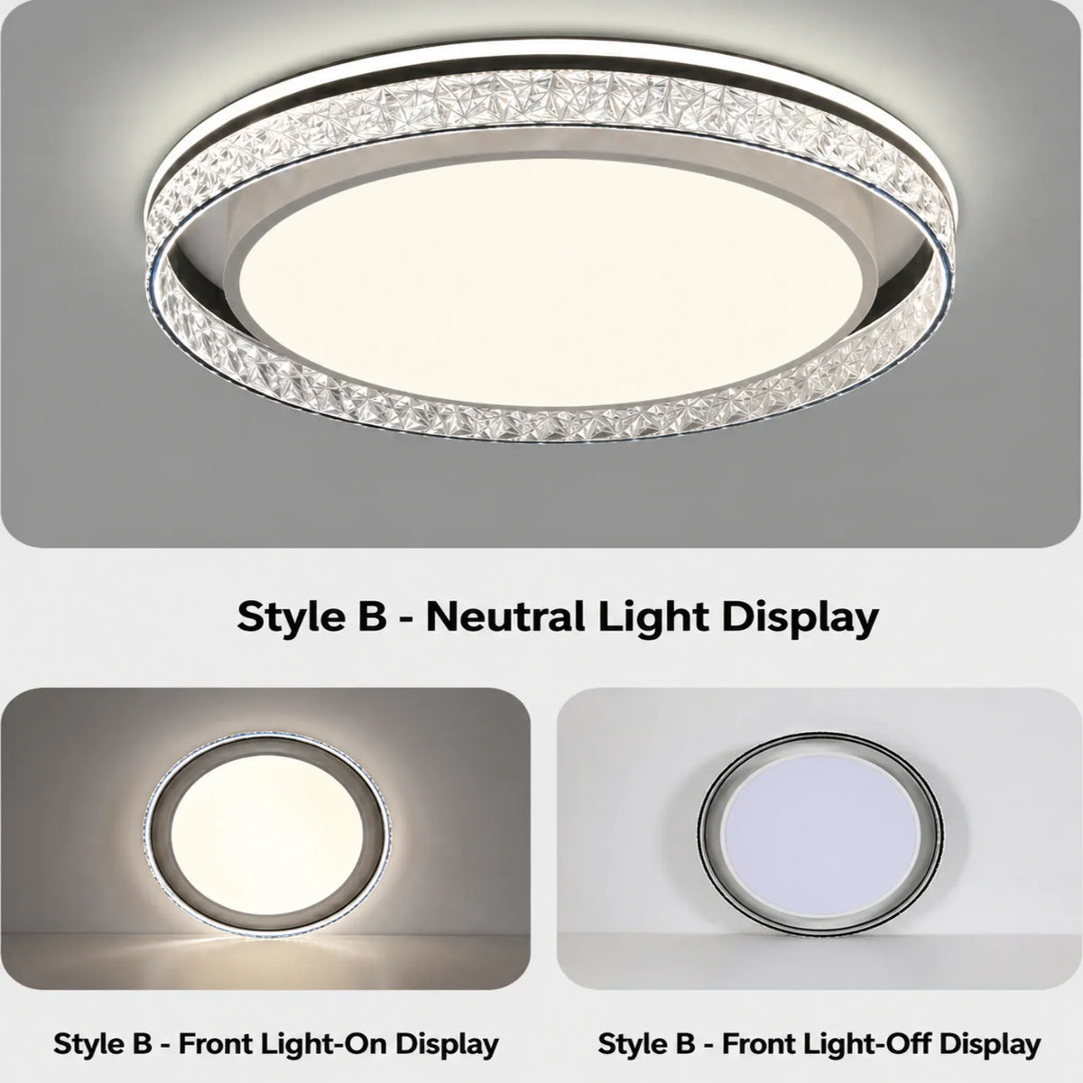 Geometric Pattern Halo Ceiling Light