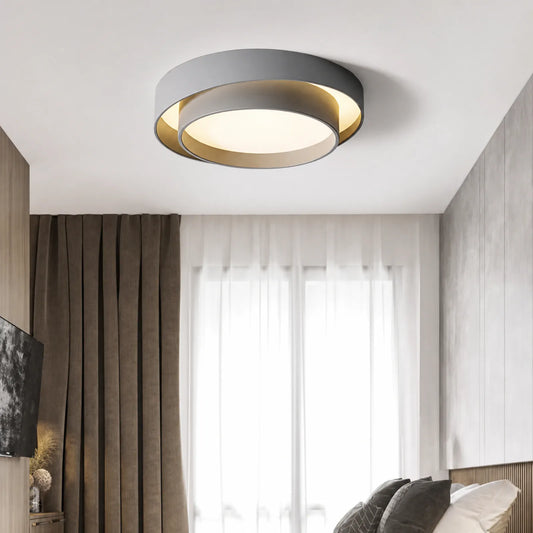 Offset Double Halo Ceiling Light