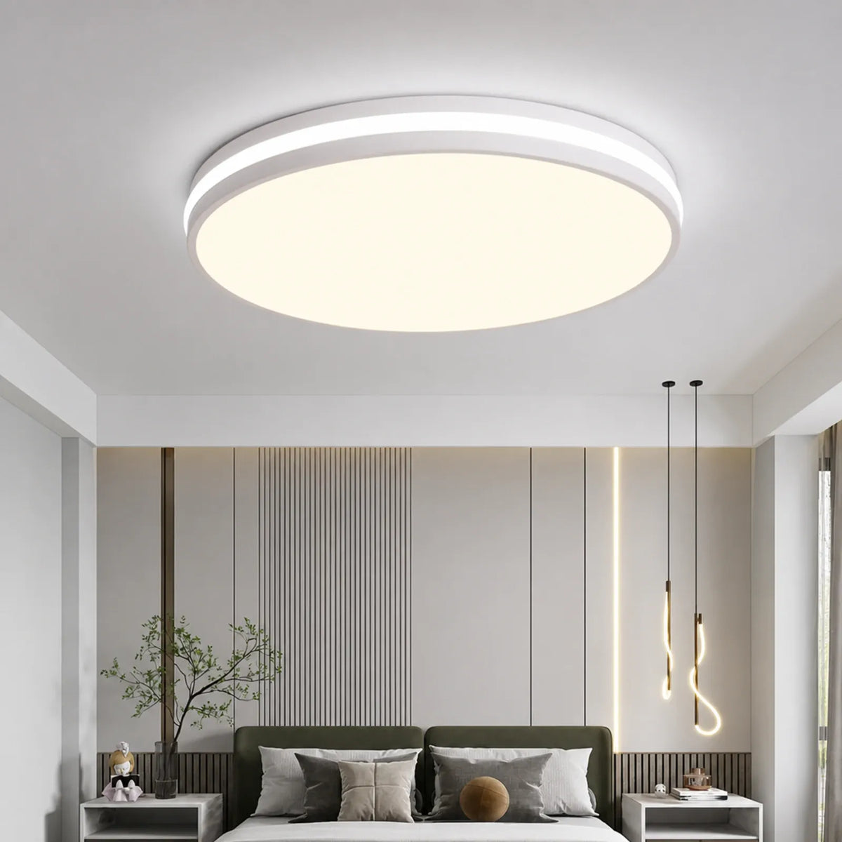 Two-Tier Round Flush Ceiling Light