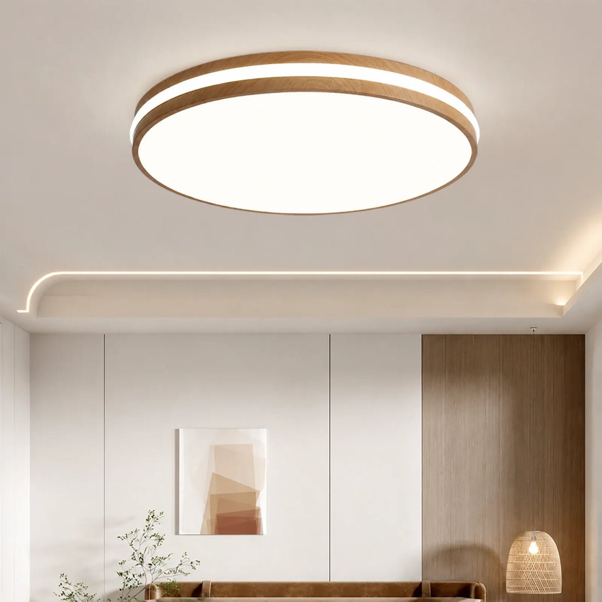 Double-Band Diffuser Ceiling Light