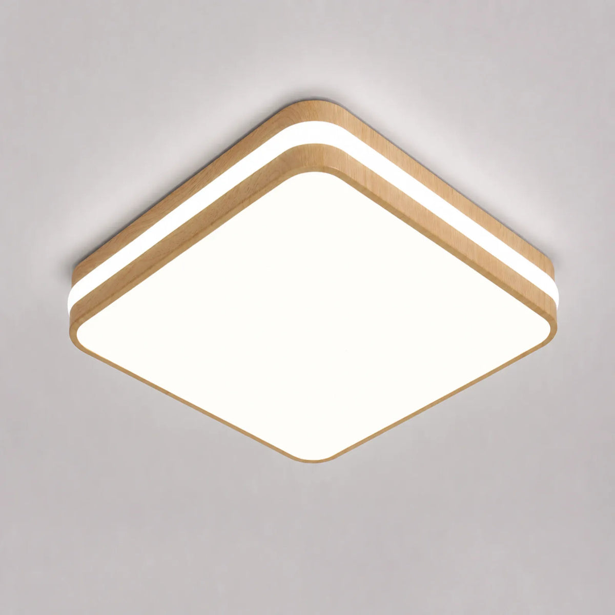 Layered Rounded Rectangle Ceiling Light