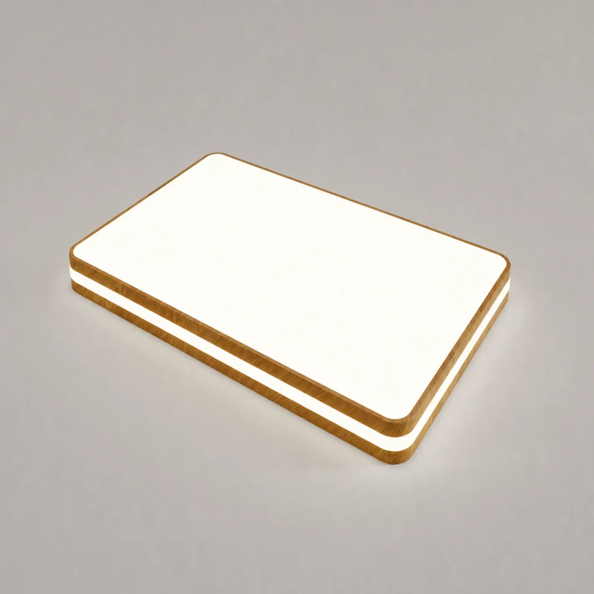 Layered Rounded Rectangle Ceiling Light