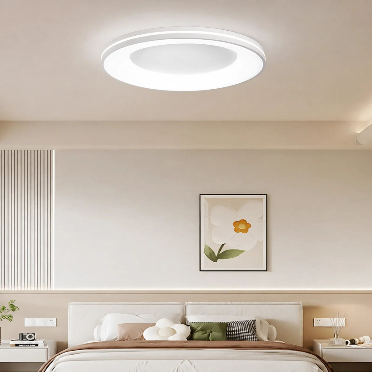 Patterned Halo Disc Ceiling Light